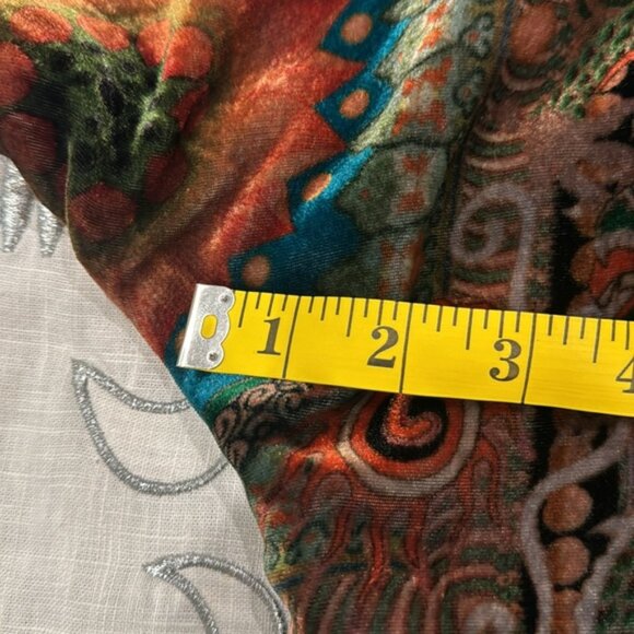 Johnny Was Velvet Multi Colored Cardigan - Picture 10 of 15